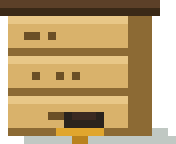 A beehive ready to harvest